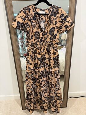 Anthropologie Somerset Floral Tiered Maxi Dress